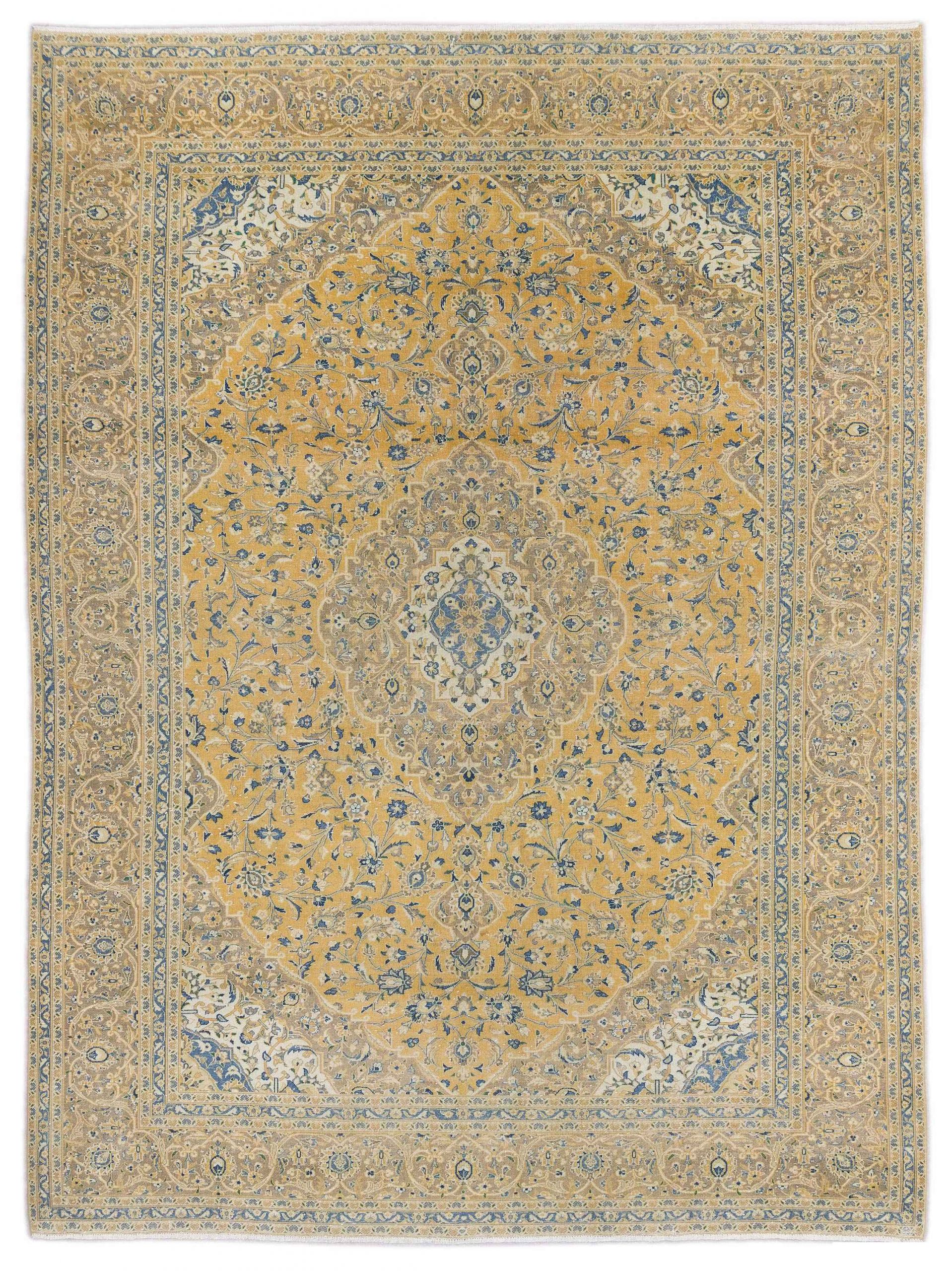Kashan Gold 10 x 13 - Search Handmade Carpets Designs, Colors